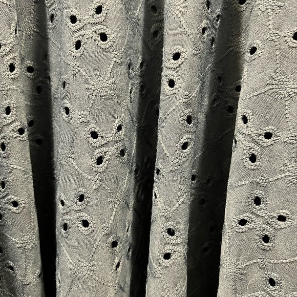 ANTHROPOLOGIE HUTCH Olivia Eyelet Dress Blue - Picture 10 of 10